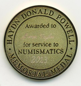 HDP Memorial Medal James Taylor 2013